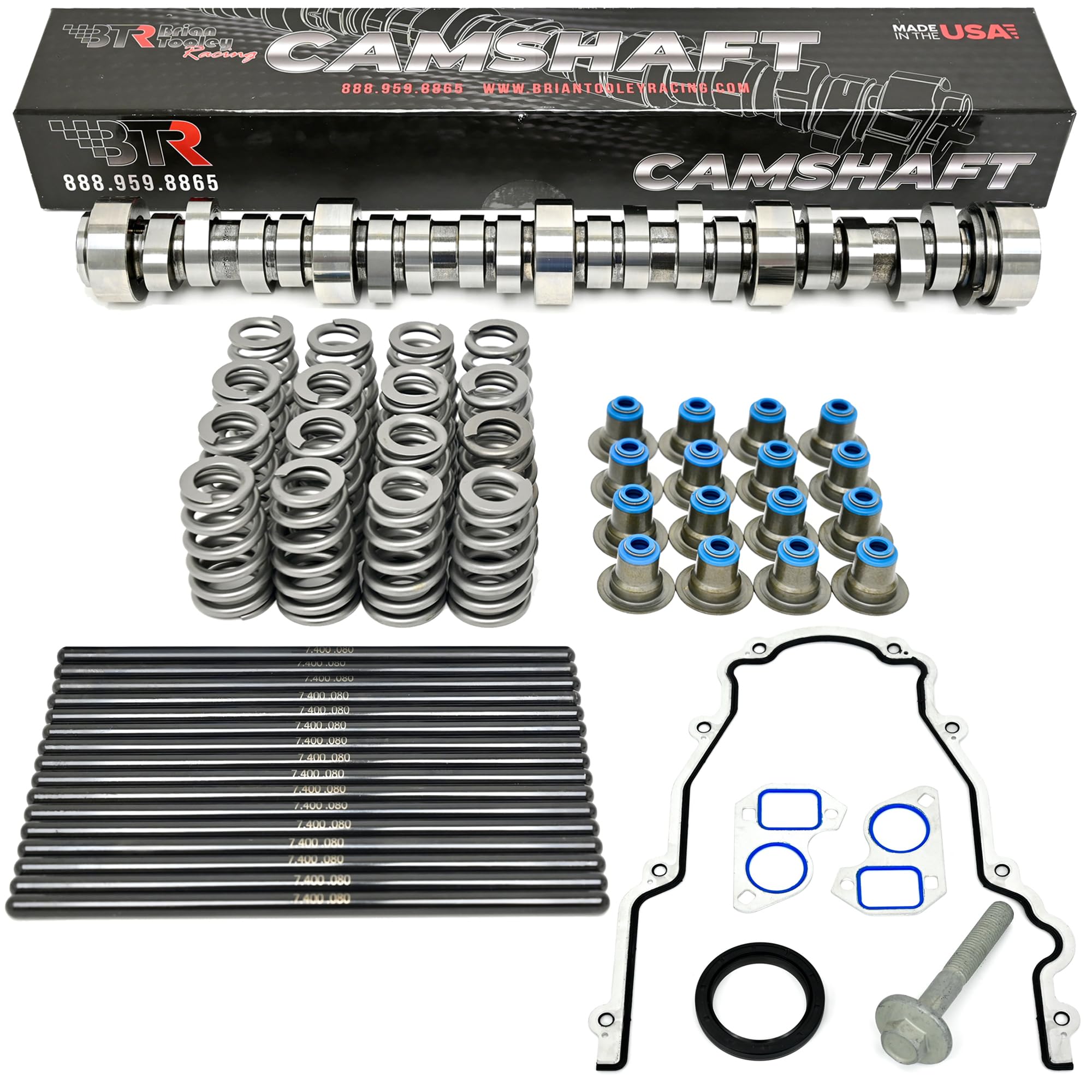 BTR Brian Tooley Racing Stage 1 Truck Camshaft Install Kit compatible for GM/Chevy Gen III/IV LS 4.8L 5.3L LS Vortec Trucks (Includes Cam Kit, Gaskets, Lifters & Trays) - Image 5
