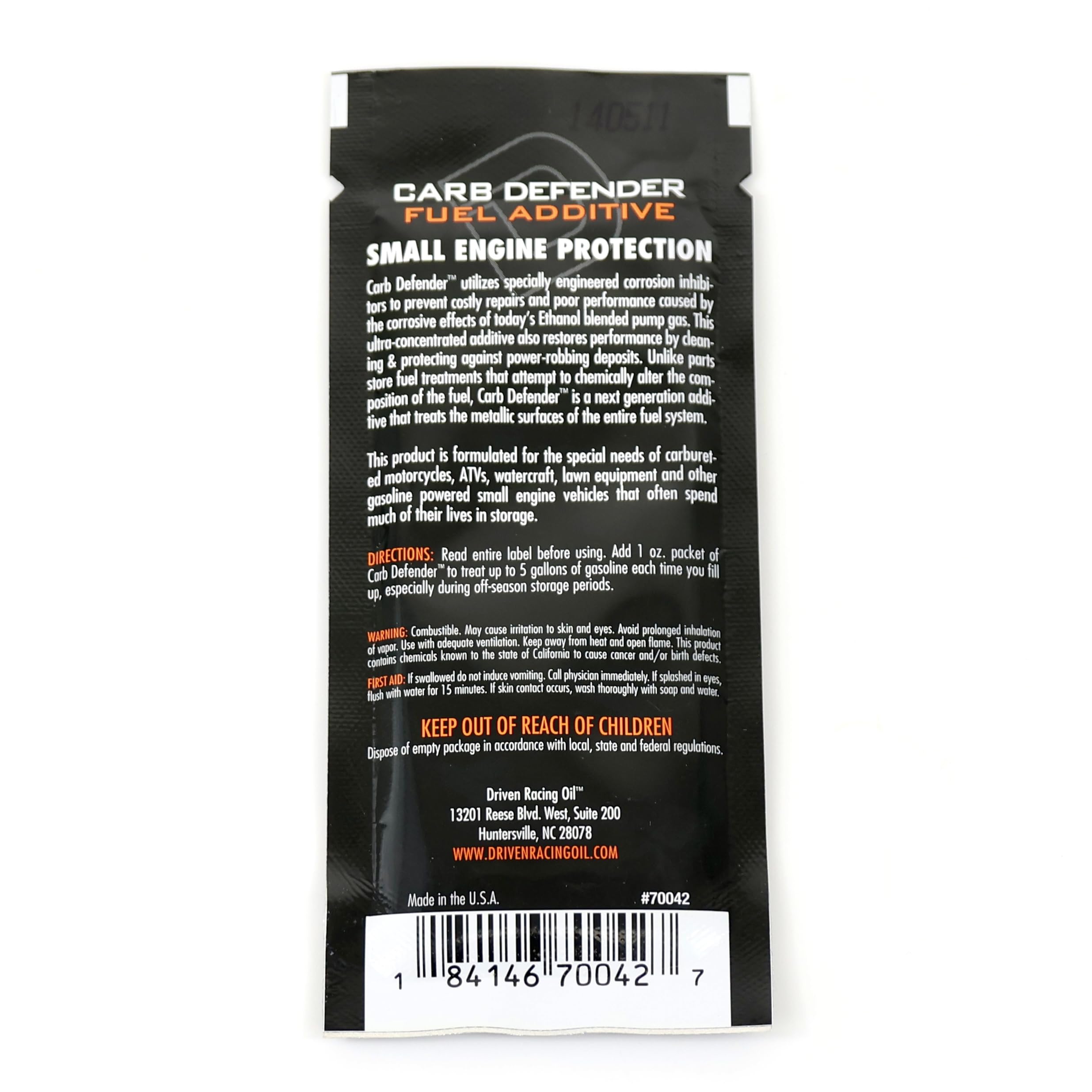 Driven Carb Defender Fuel Additive - 1oz Packet (5) - Image 3