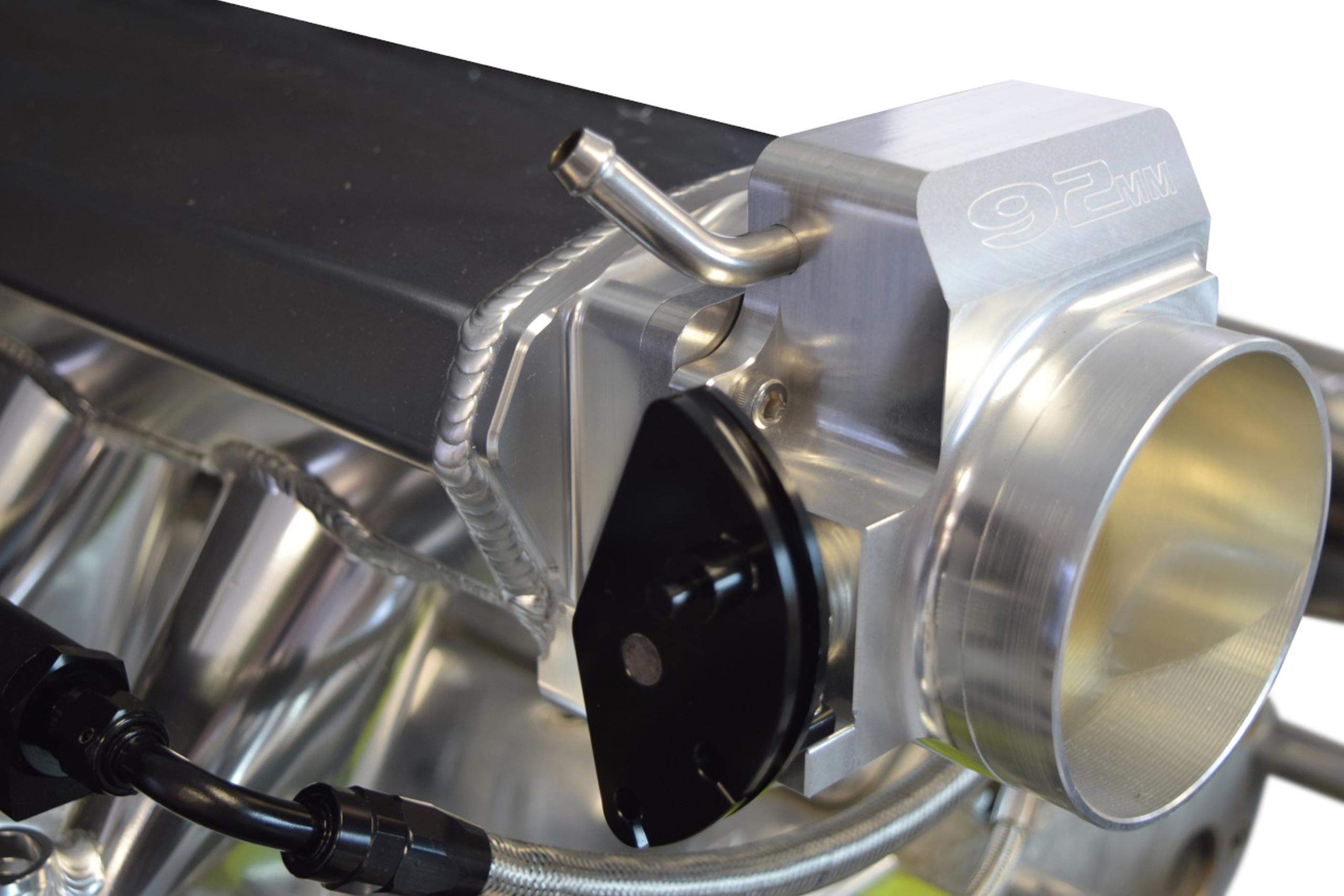 ICT Billet LS 92mm Throttle Body to 102mm Intake Manifold 4 Bolt TB Adapter LS1 LS3 LSX 551571 Natural - Image 4