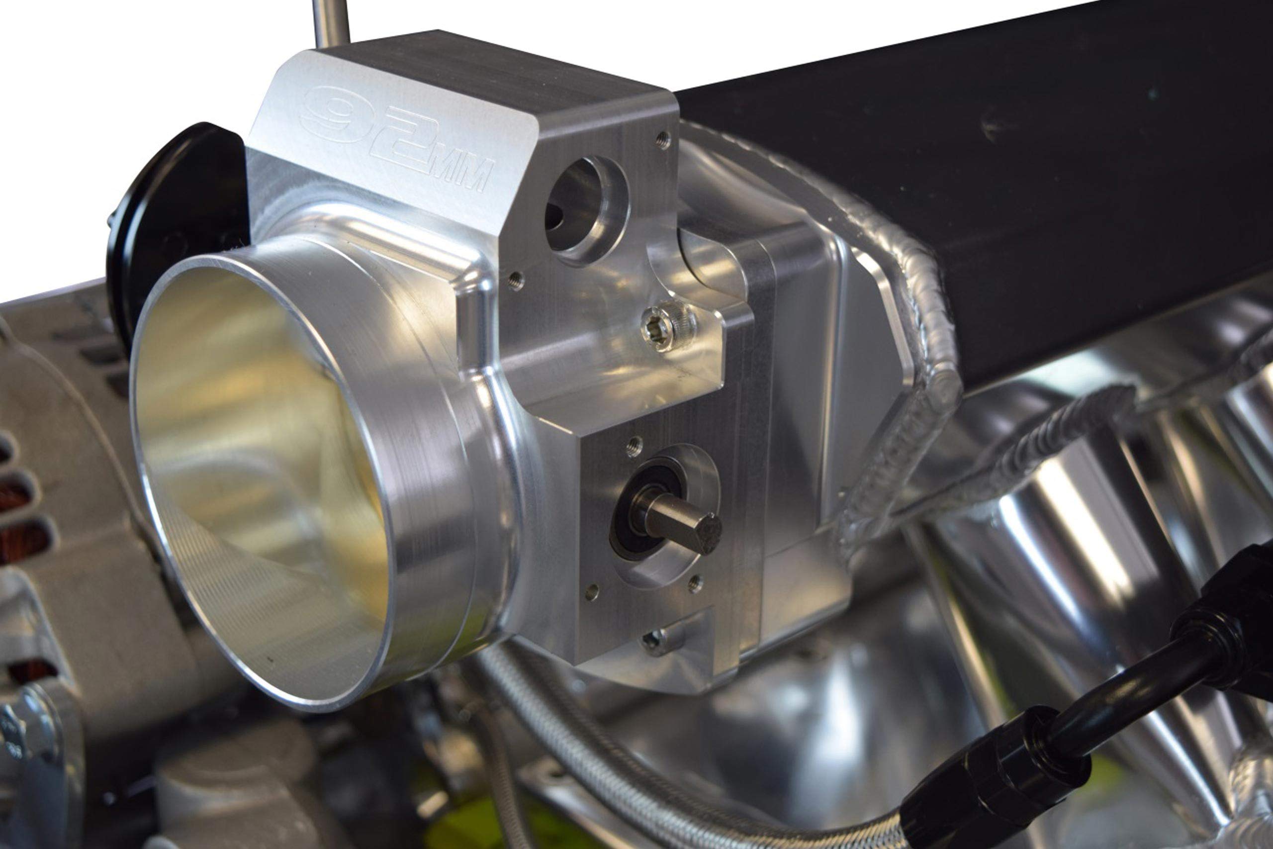 ICT Billet LS 92mm Throttle Body to 102mm Intake Manifold 4 Bolt TB Adapter LS1 LS3 LSX 551571 Natural - Image 5