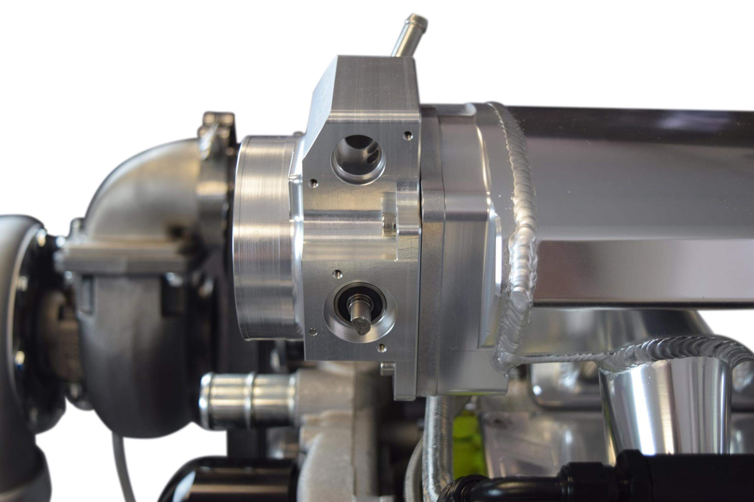 ICT Billet LS 92mm Throttle Body to 102mm Intake Manifold 4 Bolt TB Adapter LS1 LS3 LSX 551571 Natural - Image 6