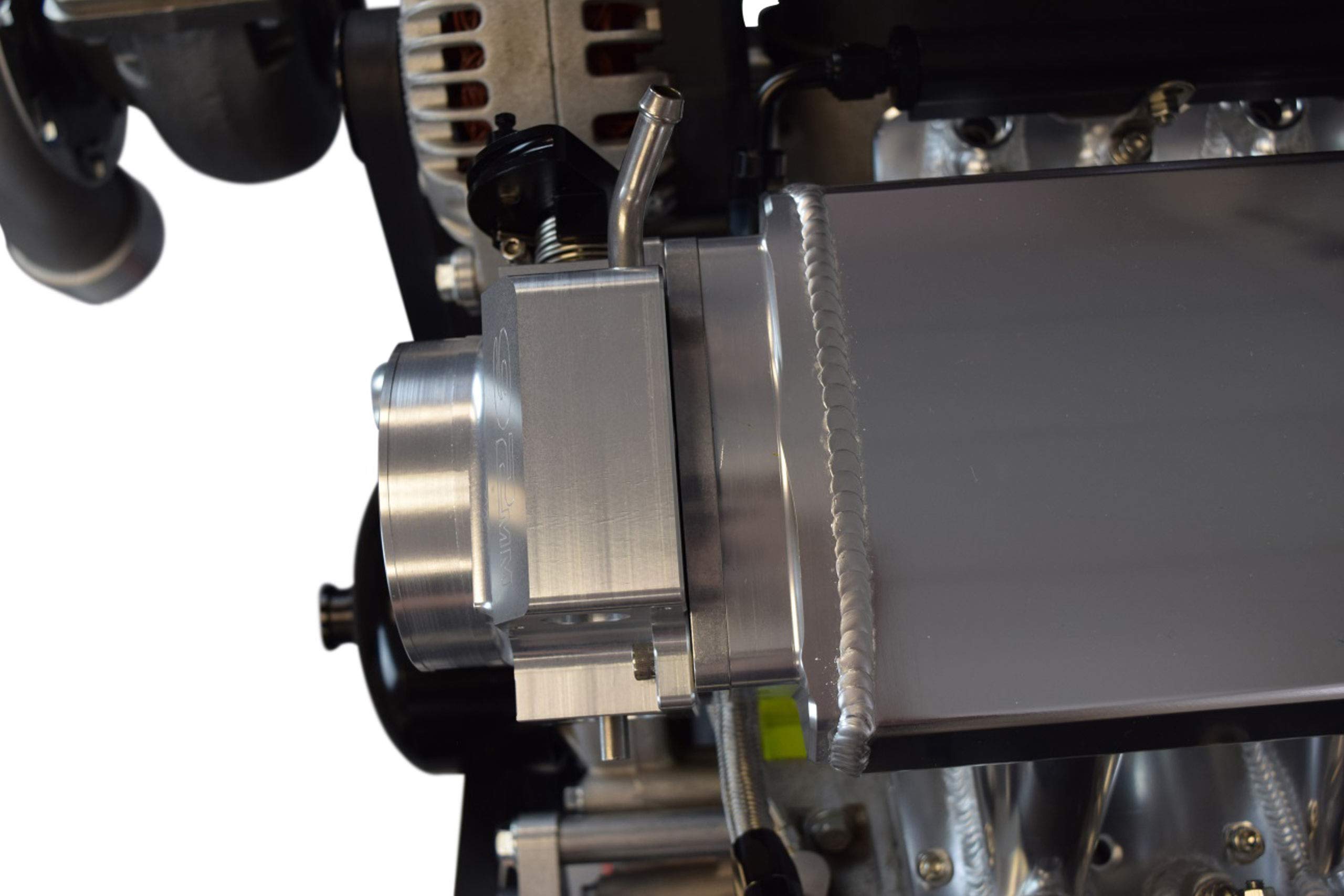 ICT Billet LS 92mm Throttle Body to 102mm Intake Manifold 4 Bolt TB Adapter LS1 LS3 LSX 551571 Natural - Image 7