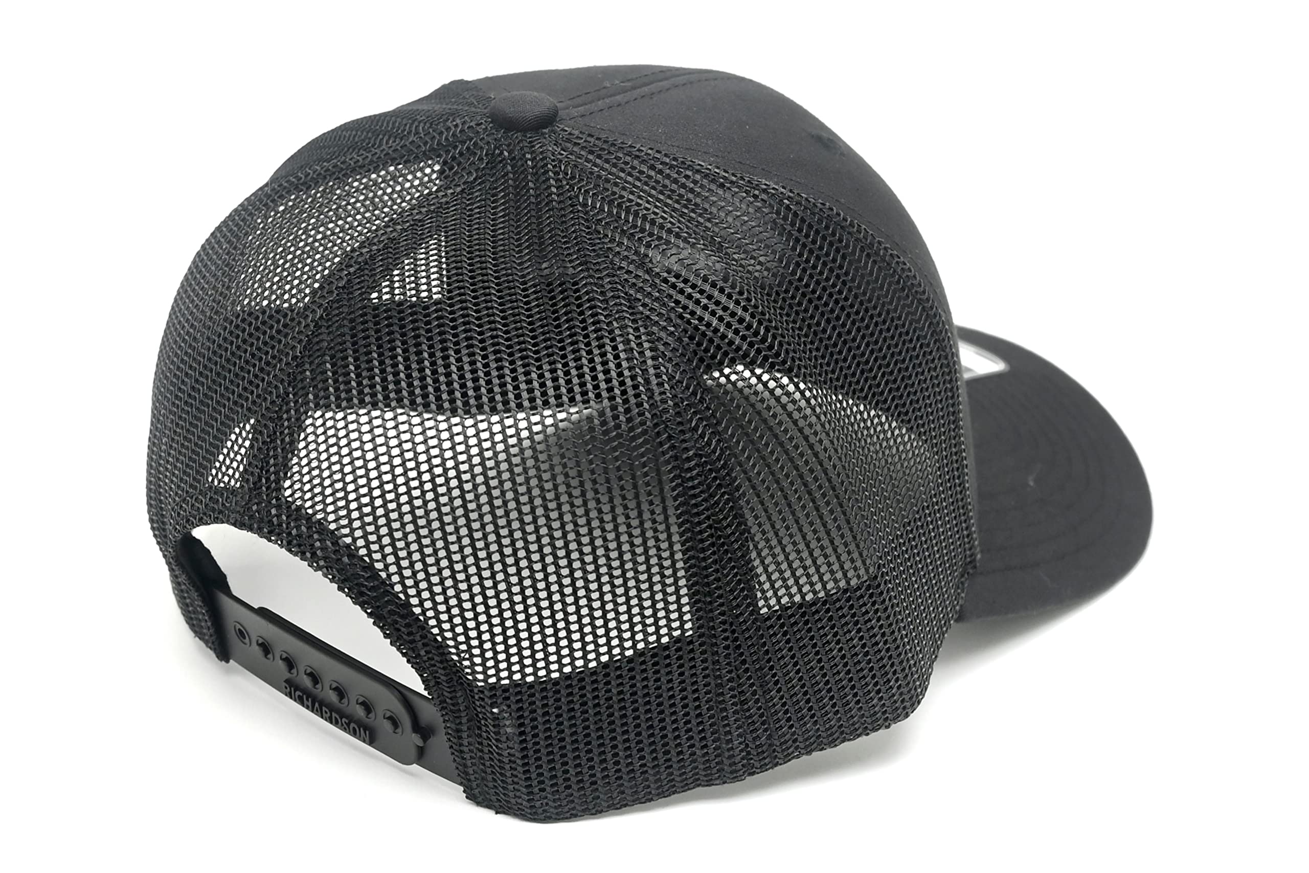 Michigan Motorsports Black Adjustable Trucker Hat | Richardson 112 Classic Fit | Mesh Back Snapback Cap for Racing & Performance Enthusiasts - Image 3
