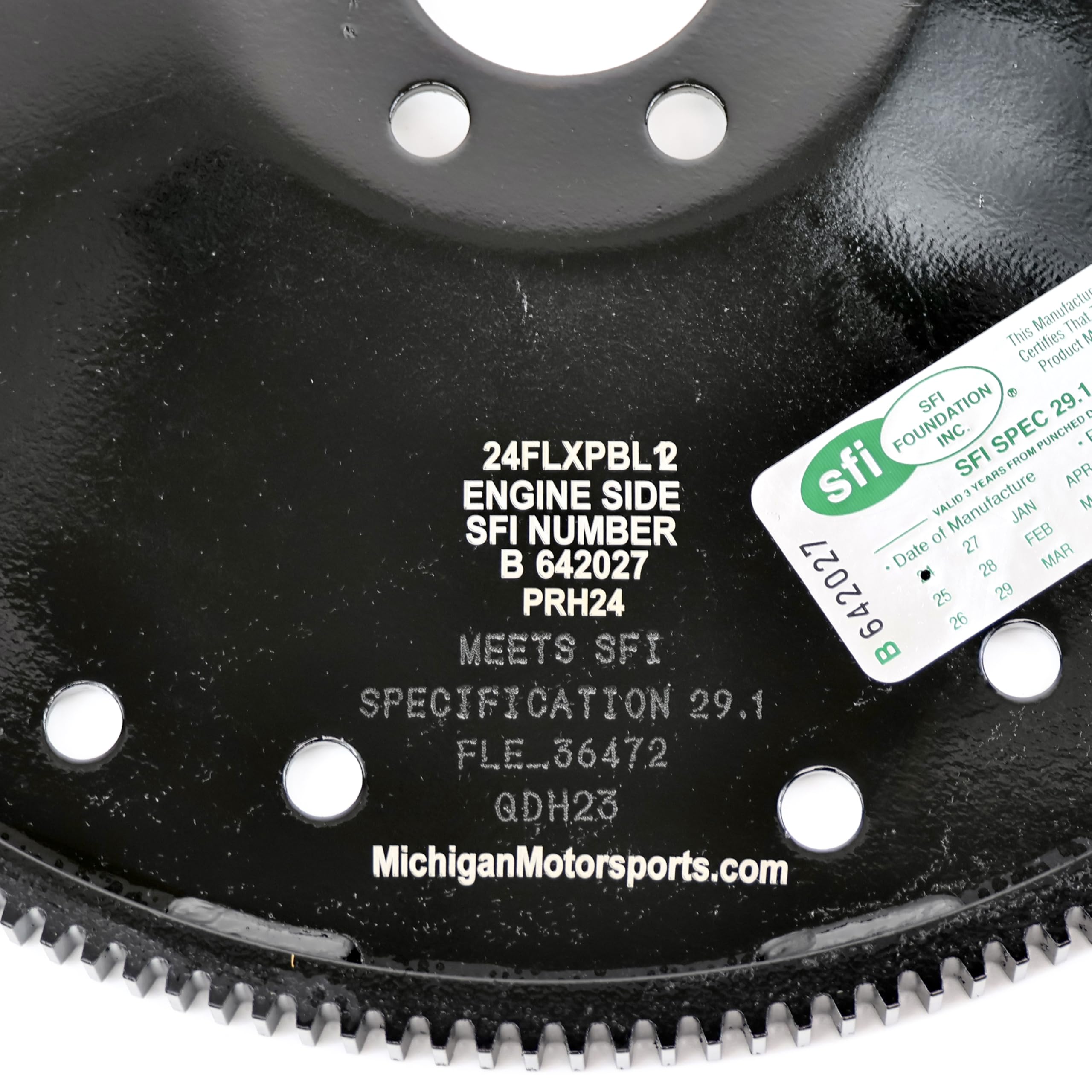 Michigan Motorsports LS Flexplate | 6-Bolt Dished SFI 29.1 High-Inertia Design | Fits 4.8L 5.3L 5.7L 6.0L 6.2L LS Engines | TH350 TH400 700R4 4L60 4L80 6L80 Compatible | MM24FLXPBL2 - Image 3