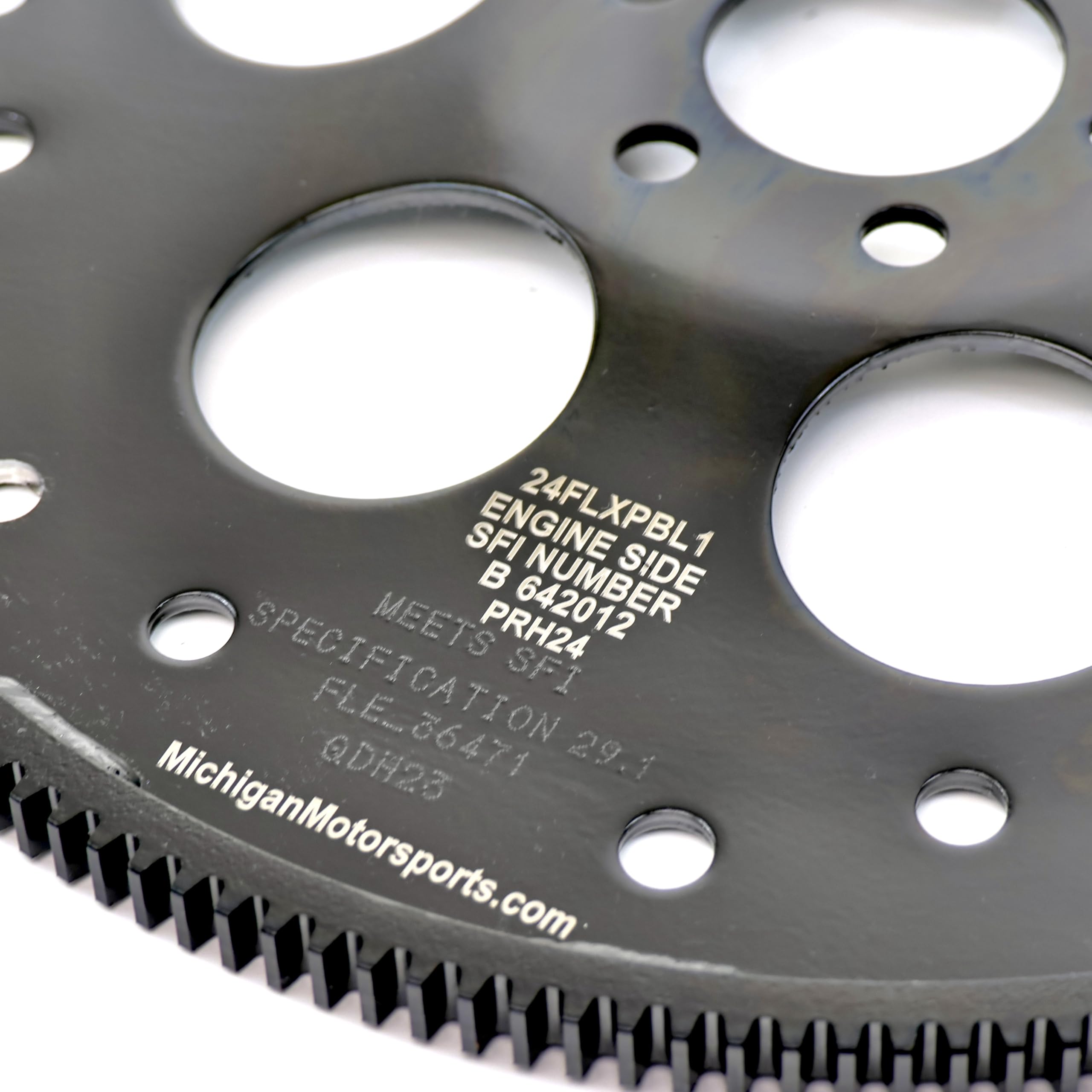 Michigan Motorsports LS Flexplate | 6-Bolt Dished SFI 29.1 Rated Flexplate | Quick-Rev Black Design | Fits 4.8L 5.3L 5.7L 6.0L 6.2L LS Engines | TH350 TH400 700R4 4L60 4L80 6L80 Compatible - Image 3