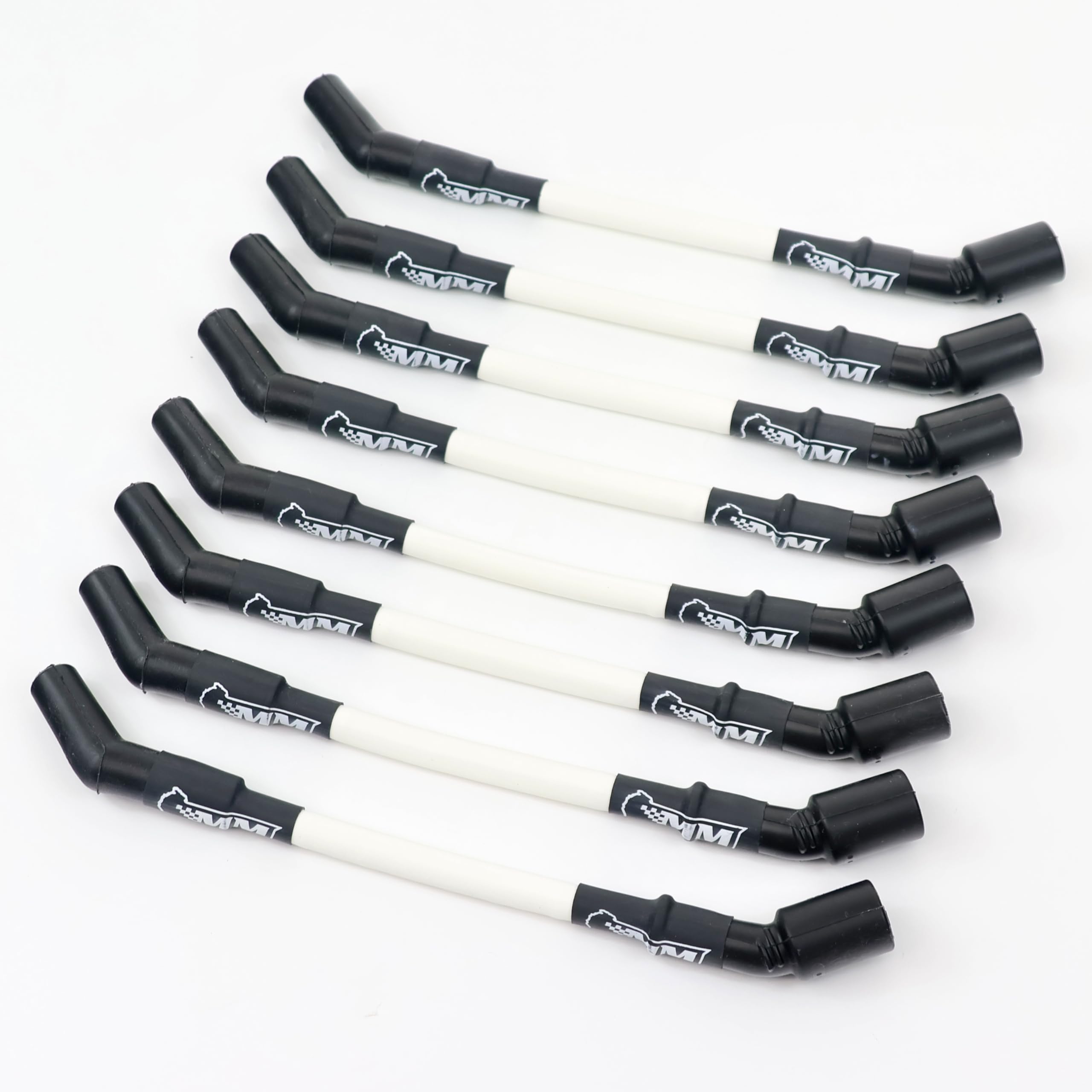 Michigan Motorsports LS Truck Spark Plug Wire Set - 10mm Performance Wires for Truck/SUV 4.8L 5.3L 6.0L 6.2L Silverado Sierra Tahoe Yukon Escalade (White) - Image 3