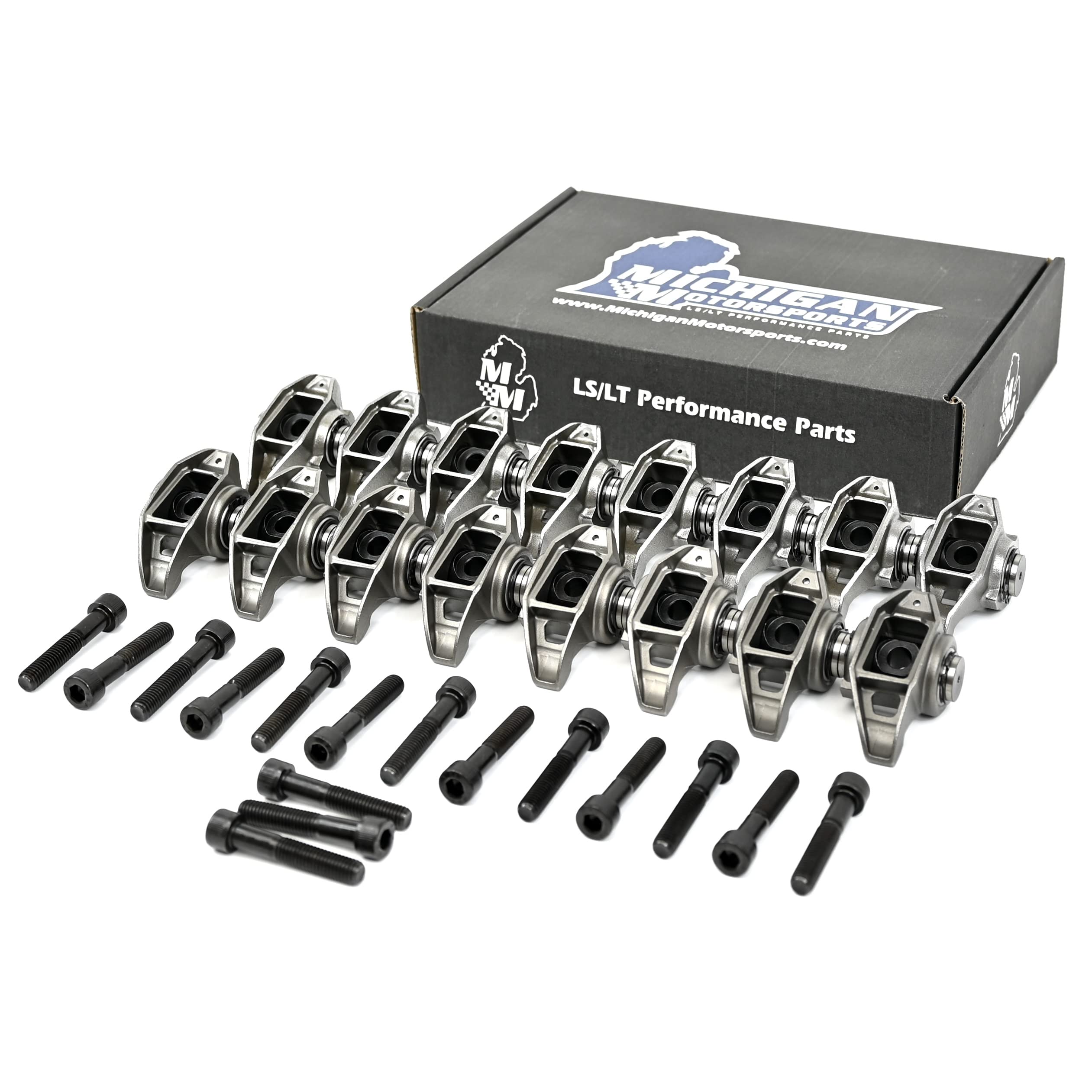 Michigan Motorsports LS3 Rocker Arms with Trunnion Upgrade Installed - Fits 6.0L 6.2L L99 L76 L92 L96 LSA Ly6 L77 LS9 - Ideal for Boosted & Cammed LS Engines - Image 7
