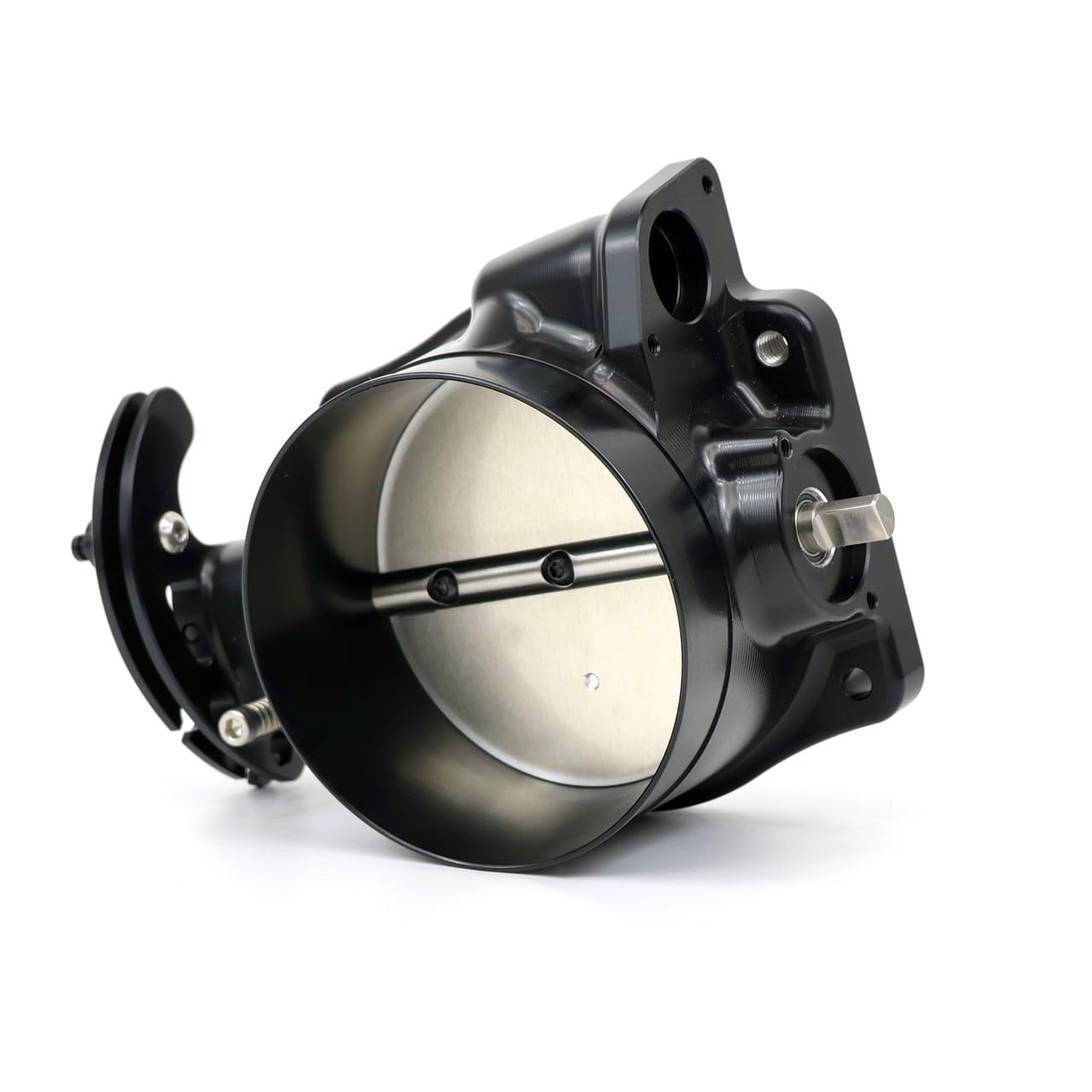 Nick William 92MM Black LS Gen 3/4 Cable Throttle Body, 92MMBK CNC Billet for 4.8 5.3 5.7 6.0 6.2 LS1 LS2 LQ4 LQ9 LS3 L92 L94 L76 L77 LY6 L96 SD92MMBK - Image 3