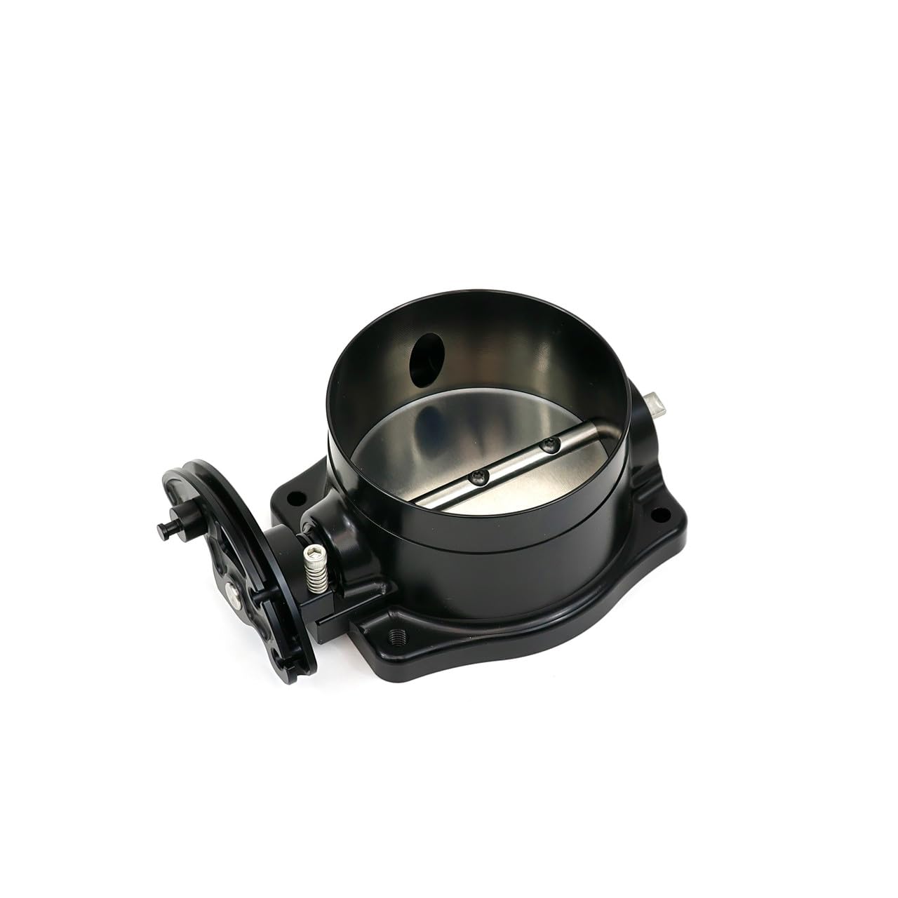 Nick William 92MM Black LS Gen 3/4 Cable Throttle Body, 92MMBK CNC Billet for 4.8 5.3 5.7 6.0 6.2 LS1 LS2 LQ4 LQ9 LS3 L92 L94 L76 L77 LY6 L96 SD92MMBK - Image 5